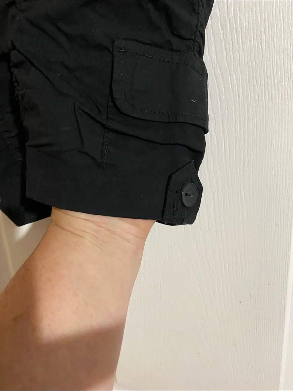 Black juniors, Drawstring Cargo Shorts